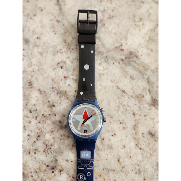 Vintage Swatch Loomi watch "Bleep" GN904. Rare working Loomi backlight. New - Picture 5 of 13